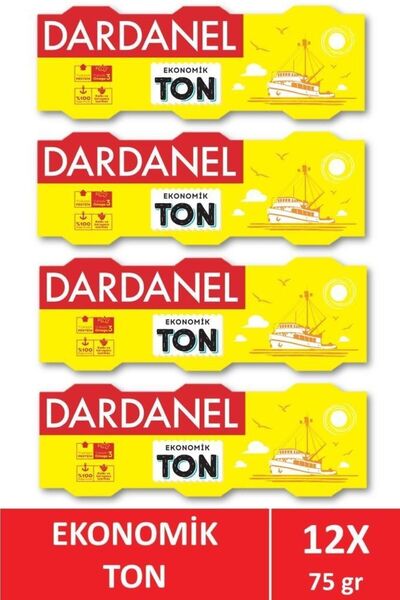 Dardanel Ekonomik Bitkisel Yağlı Ton Balığı 12 x 75 gr