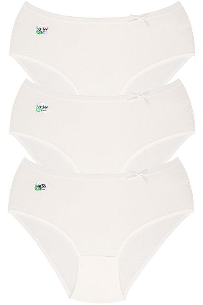 Momslab Γυναικεία κιλότα Ecru Bamboo - Συσκευασία των 3