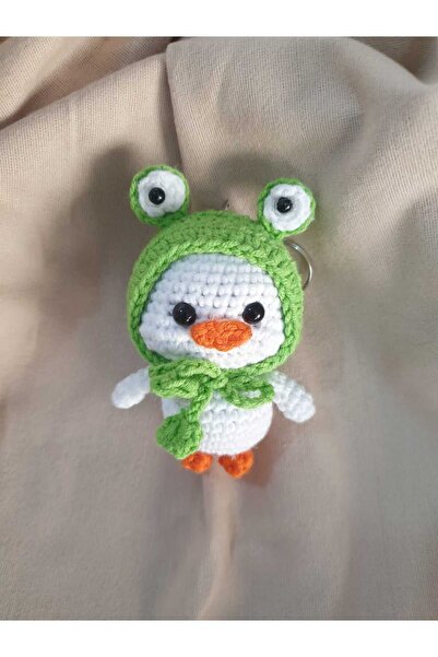 On marifet yün ve hobi dünyası amigurumi örgü oyuncak ördek anahtarlık