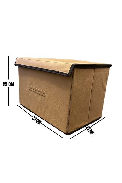 TURİNHOME Box Storage, Multi-Purpose Box, Fabric Box, Organizer with Lid