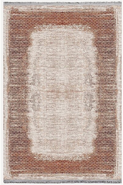 kilim home Mars Halı 2096 Kahve Tonunda Geometrik Kilim Salon Halısı Saçaklı ...