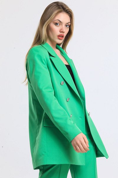 Sense Jachetă oversize din țesătură Hürrem cu căptușeală |   Ckt34236 Verde