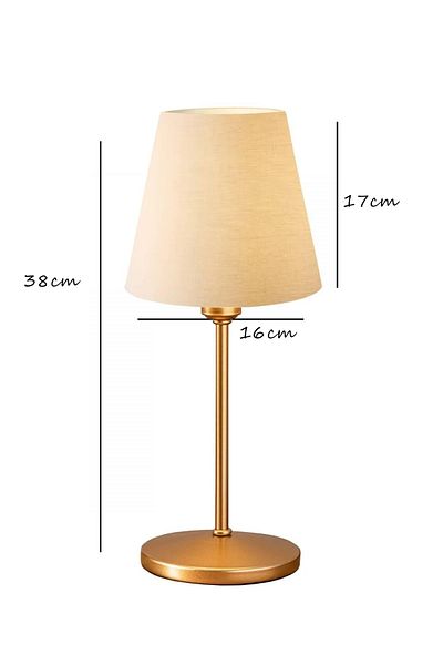 EvLight Mila Gold Cream - Headboard Lampshade Fabric
