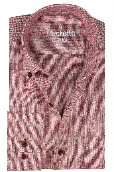 Varetta Men's Coral Wide Cut Plain Pocket Winter Shirt