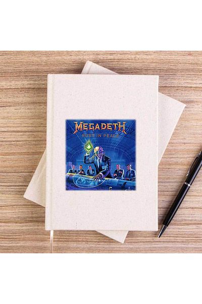Z zepplin دفتر ملاحظات من القماش غير المبطن من Megadeth Rust in Peace