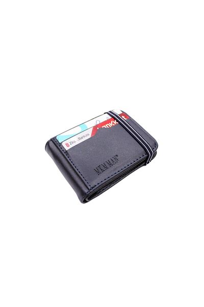 MKM MAN Leather Look Transparent Inside Card Holder & Wallet Side Model