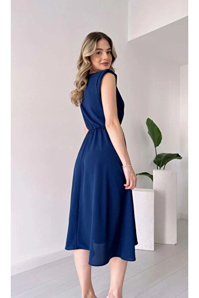 GDS BUTİK Αμάνικο Μίντι Φόρεμα - Επενδυμένο σχέδιο