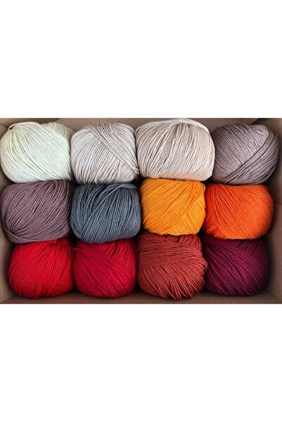 LaVita Yarn أميجورومي قطن للأطفال، خرامة، خيط للحياكة اليدوية، 12 قطعة، غزل ت...