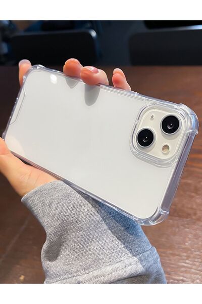 KVK PRİVACY Iphone 13/14/15 Uyumlu Şeffaf Kılıf Airbag Antishock Köşeli Darbe...