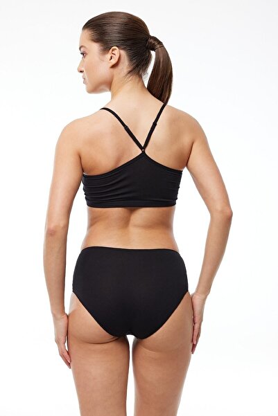 Malabadi Kadın Siyah 2 Li Paket Modal Yüksek Bel Slip Külot 1955