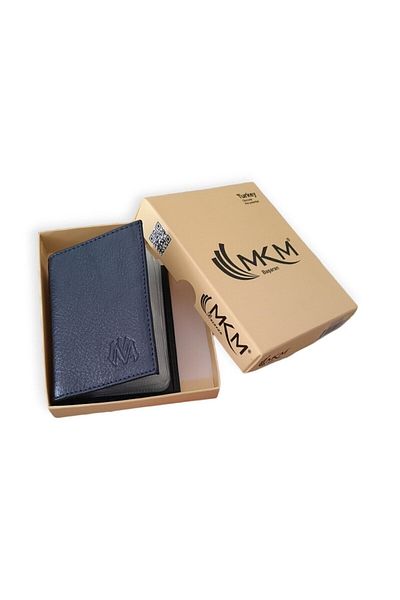 MKM Luxury Leather Card Holder Wallet - Vertical Model
