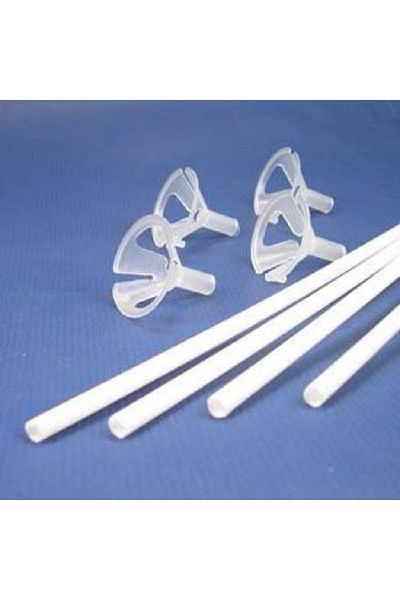 EXİZTİCARET 50 Balloon Stick and Funnel Set - Handle and Holder