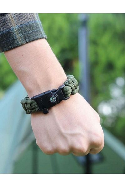 CAMPOUT 3.5 Meters Magenesium Paracord - Multi-Purpose Bracelet, Compass Bracelet