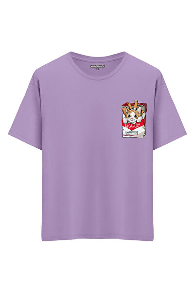 Mounte Bianca Unisex CigaCat - Oversize kroj T-shirt