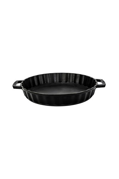 Lava Cast Round Rosto and Oven Tray Cast Iron Solid Double Handle Diameter(Ø)30cm