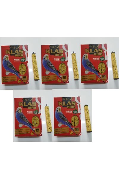 Bereketlimama Klas Bird Muhabbet Kuşu Ballı Kraker 10'lu X 5 Paket