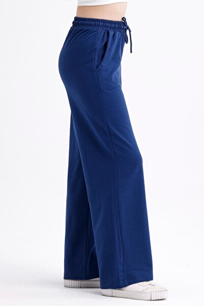 MD trend Wide Leg and Elastic Waist Basic Women's Sweatpants