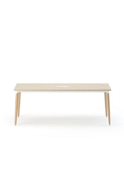 Bürotime Era Toplantı Masası, Akasya & Ahşap Ayak, 100x200cm