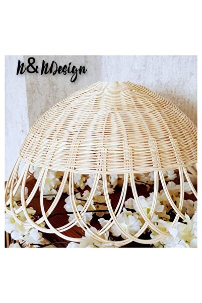 NN DESIGN Rattan Bambu Hasır Bohem 30cm Çapında Avize ?