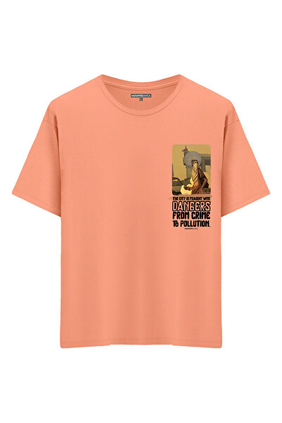 Mounte Bianca Unisex opasnosti - Oversize kroj T-shirt