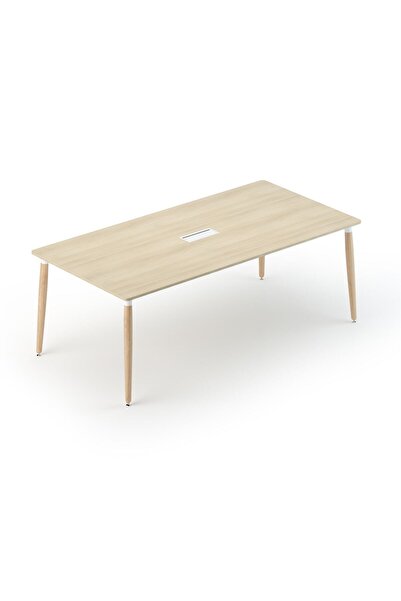 Bürotime Era Toplantı Masası, Akasya & Ahşap Ayak, 100x200cm