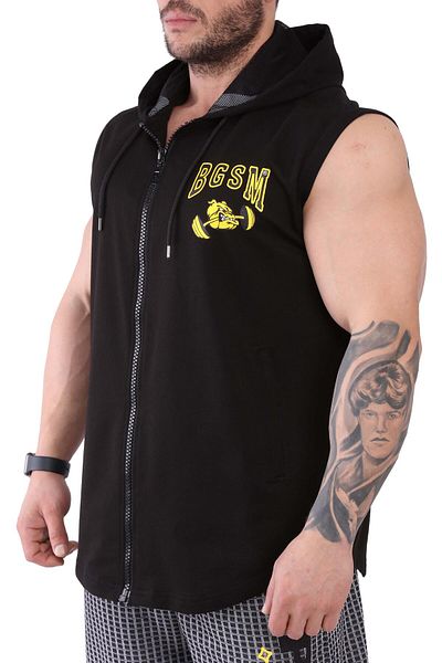 BGSM Men's Hooded Sports Vest Bgsm 3625