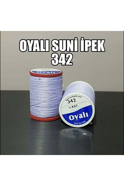 OYALI ΤΕΧΝΗΤΟ ΜΕΤΑΞΩΤΟ ΝΟ:342 - Κλωστή κεντήματος με κέντημα 4 στρώσεων