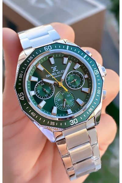 Daniel Klein Men's Choronograph Waterproof Wristwatch - Inner Function Bracelet