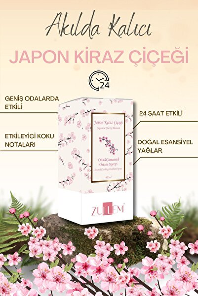 ZULLEM Japon Kirazı Oda ve Çamaşır Kokusu 400ML