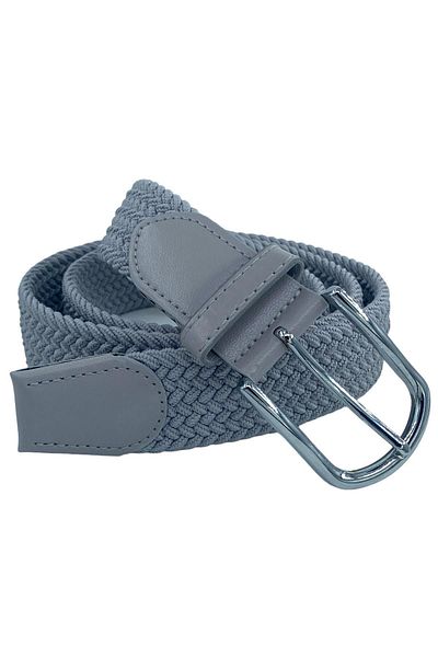 Süzer Deri Ελαστική ελαστική Unisex Ζώνη Πλεκτής Γκρι