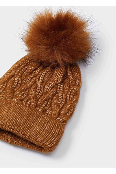 MAYORAL Brown Knitted Girls' Hat