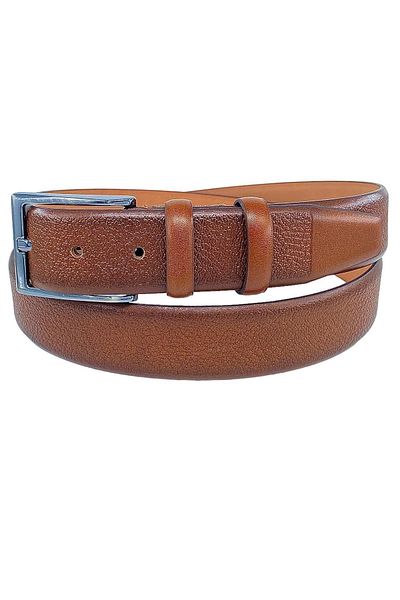 Süzer Deri 3.5 cm Classic 100% Genuine Leather Luxury Belt Tan Tosado Patterned