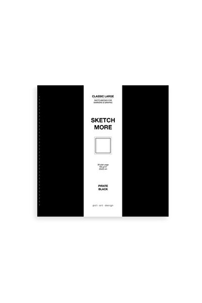 Poli Art Design Kare 20x20 Cm Eskiz Defteri (marker Ve Grafik Için) Classic B...