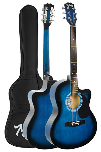 Midex RG-540BL Kesik Kasa Mavi 40 İnç Akustik Gitar Seti 4/4 Yetişkin
