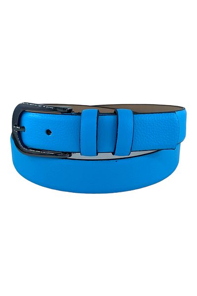 Süzer Deri Women's 100% Genuine Leather 3 cm Wide Belt with Buckle