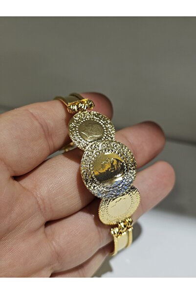 imitasyon dünyası 22 Ayar Altın Kaplama 3 Liralı Zinet Bileklik  A+ Kalite