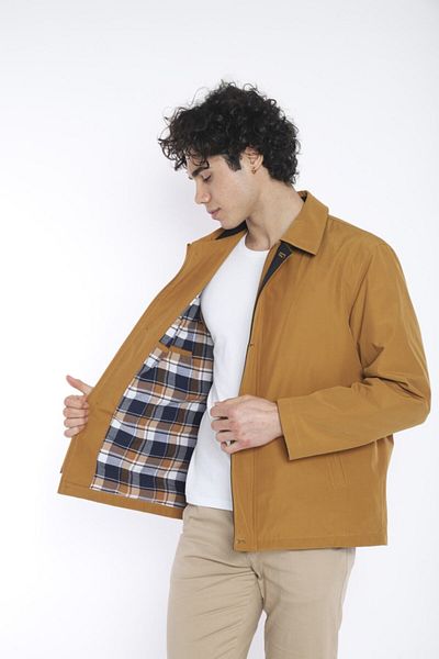 EnricoBASELLİ Cotton Safari Summer and Spring Coat