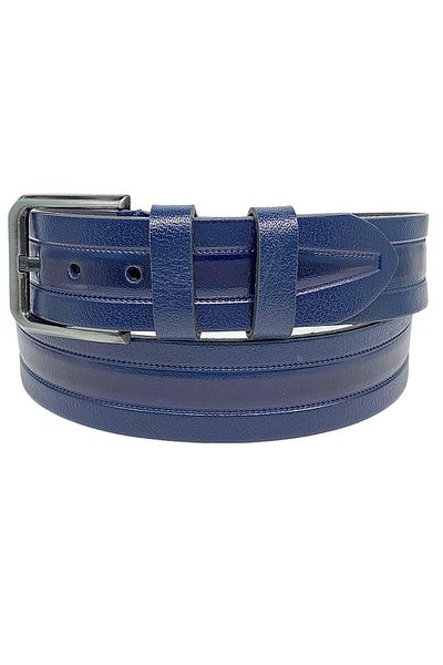 Süzer Deri 4,5 cm Sport, 100% piele de bivol autentică, cu model de lux bleumarin