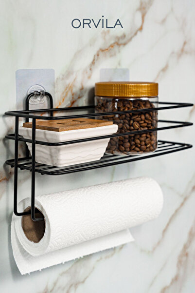 Orvila Kendinden Yapışkanlı Metal Kağıt Havluluklu Mutfak ve Banyo Düzenleyic...