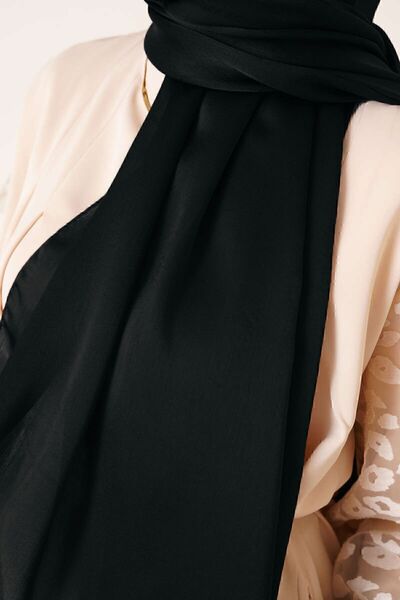 Octopus Parlak Saten Dokulu Kutaycollection Tesettür Abiye Şifon Şal.