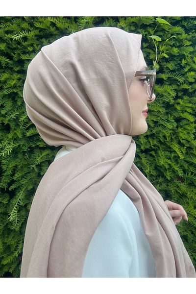 Mode Scarf Σάλι Hijab Cotton Krash Beige