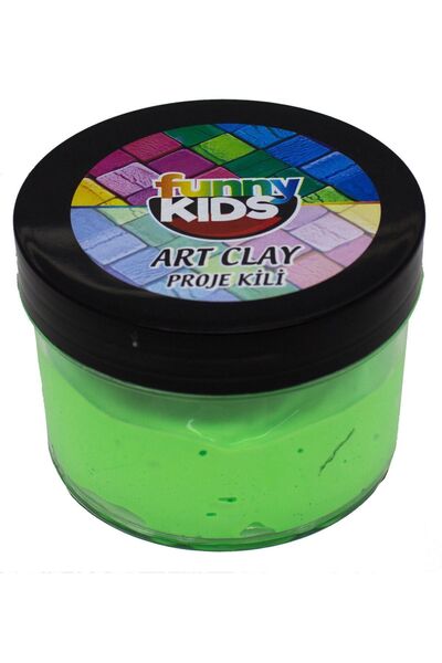 Rich Funny Kids Art Clay Proje Kili 40cc - Neon Green