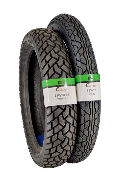 MARUTİ TYRES Kanunı Seyhan, 110/90-16 Tl Ve 325-18 Tl Dubleks Lastik Set