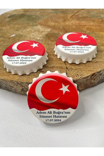 Mr Home Açacak Magnet-türk Bayrağı Konseptli-sünnet Magnet-doğum Günü Hediyel...