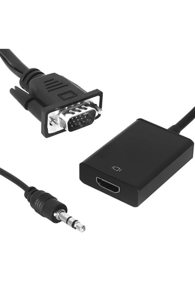 nelerbulurum YÜKSEK KALİTELİ VGA ERKEK TO HDMI DİŞİ DÖNÜŞTÜRÜCÜ KABLO Full HD...