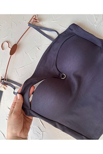 İntive Lingerie Chole Імпортний бавовняний кроп-бюстєй - виріз на грудях і кільцеві деталі