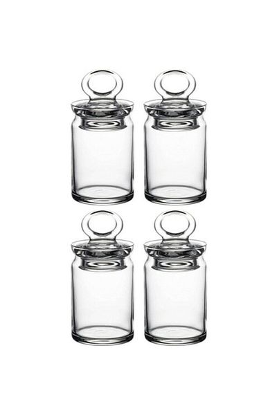 Paşabahçe Kitchen Floral Mini Spice Jar 240cc - 4 Pieces 95104 042oa