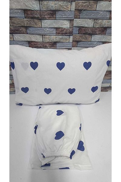 GASEL ÇARŞI Hearted Cotton Double Winter Elastic Sofa Set