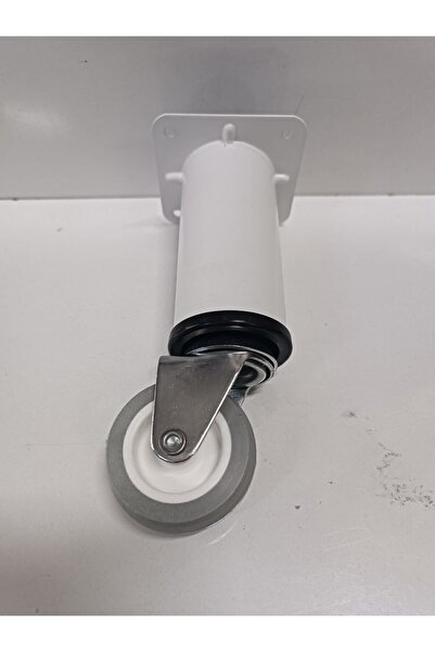 fds Metal Beyaz Mobilya Koltuk Sehpa Ayağı Tekerlekli 360derece Dönmektedir (...