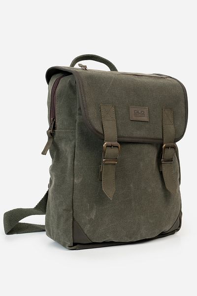 Old Cotton Kuito 7190 Model Αδιάβροχη Κερωμένη Καμβά Τσάντα Ταξιδίου και Laptop